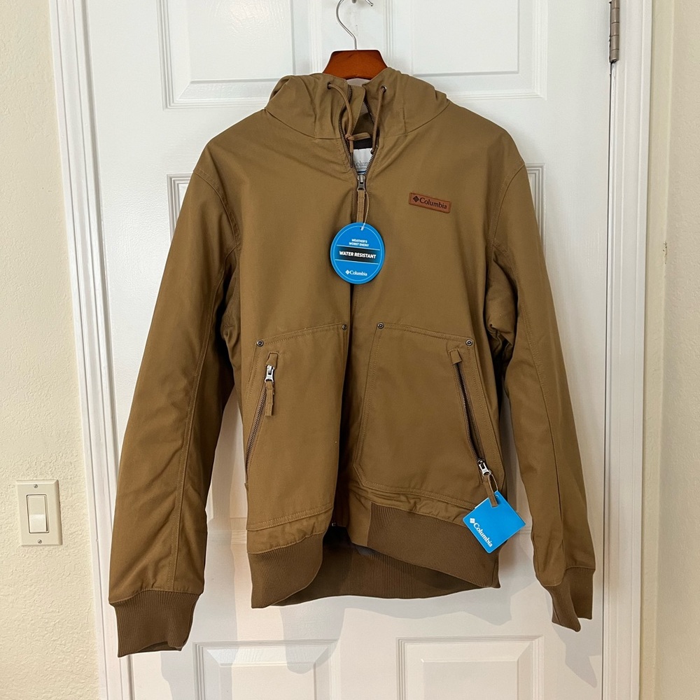 Columbia water resistant fleece lined working jacket